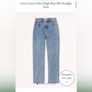 Abercrombie curve love straight jean 24 short